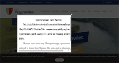 Desktop Screenshot of gminawagrowiec.pl